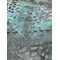 Materiał czarno turkusowy z połyskującą skórką 150x180